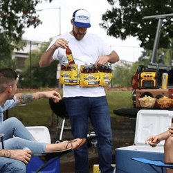 Distributing Twisted Tea GIF