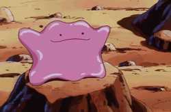 Ditto Cute Pokemon Anime Muscle Flex GIF