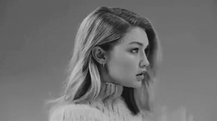 Diva Gigi Hadid Flips Hair GIF