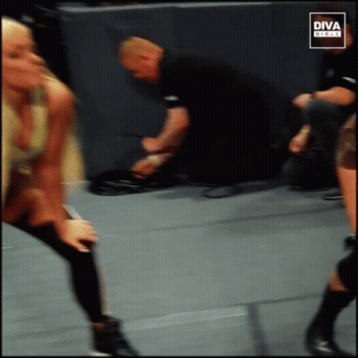 Diva Girls Wrestling Match GIF