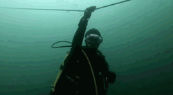 Diver Waving Scuba Diving GIF
