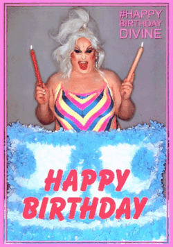 Divine Happy Birthday GIF