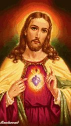 Divine Jesus Christ Rainbow Halo GIF