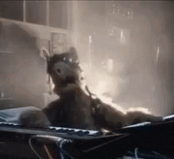 DJ Alf Playing Piano GIF