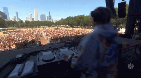 Dj Doing Hook Em Sign GIF