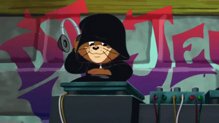 DJ Jerry Mouse Playing Music GIF