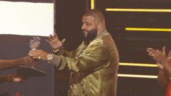 Dj Khaled Dancing Receiving Award GIF