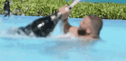 DJ Khaled Popping Champagne GIF