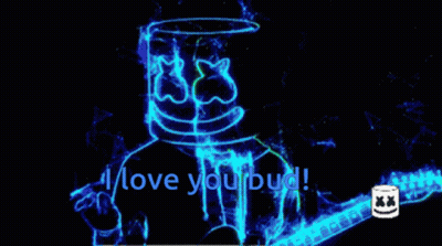 DJ Marshmello I Love You Bud Poster GIF