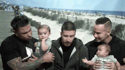 DJ Pauly D With Friends And Babies GIF