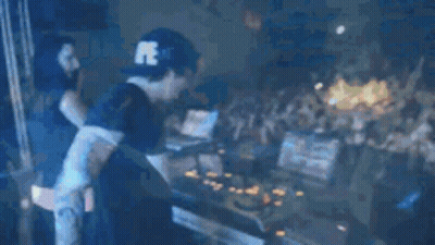 DJ Playing Music For Crowd At Concert GIF