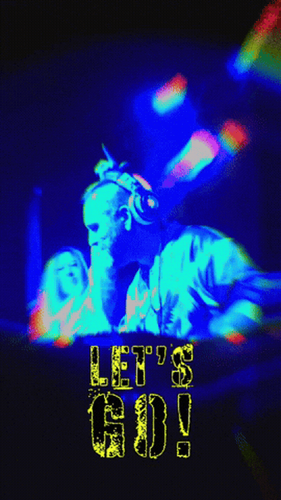 DJ Poster With Lets Go GIF