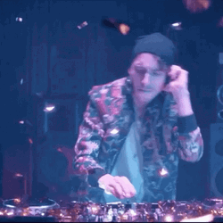 Dj Vibin Falling Confetti GIF