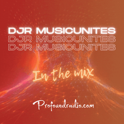 DJR Musicunites In The Mix Poster Red Background GIF