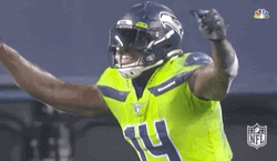 DK Metcalf Celebrates GIF