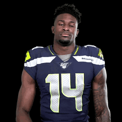 DK Metcalf Shrugs  GIF
