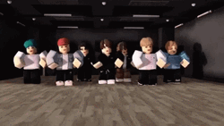 DNA BTS Song Roblox Dance GIF