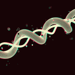 DNA Digital Distortion Animation GIF