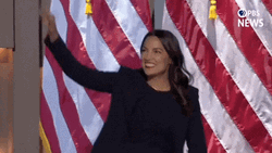 Dnc Alexandria Ocasio Cortez Waving GIF