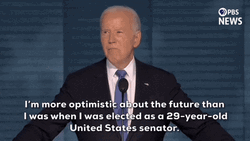 Dnc President Joe Biden Optimistic About Future GIF
