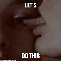 Do It Let's Do This Tongue Lick Eye GIF