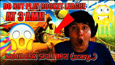 Do Not Play Rocket League At 3Am Brandeer Sighting Scary Poster GIF