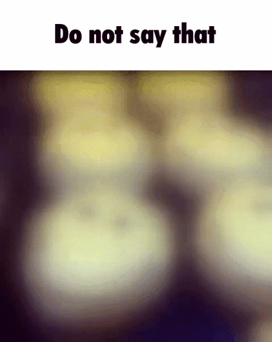 Do Not Say That Text GIF