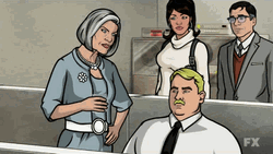 Do Something Slap Malory Archer GIF