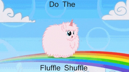 Do The Pink Fluffy Unicorns Dancing On Rainbows GIF