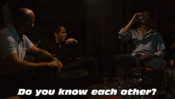 Do You Know Each Other Dom Toretto  GIF