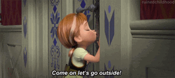 Do You Want To Build A Snowman Anna Duckface GIF