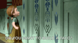 Do You Want To Build A Snowman Taco Meme GIF
