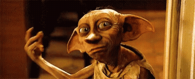 Dobby Making Funny Face And Giving Middle Finger GIF
