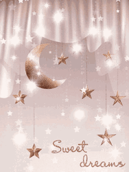 Dobranoc Hanging Stars And Moon GIF