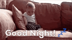Dobranoc Sleepy Baby Fell Down GIF
