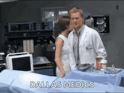 Doctor And Woman Kissing In Operating Room Dallas Medics GIF