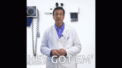 Doctor In Lab Coat Saying Hey Got Em GIF