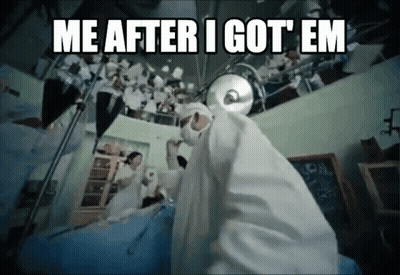 Doctor In Operating Room Saying Me After I Got Em GIF