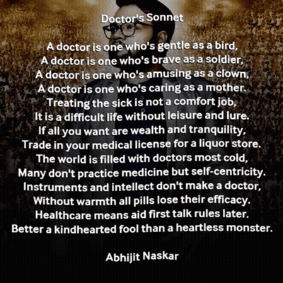 Doctor's Sonnet Written By Abhijit Naskar GIF