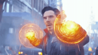 Doctor Strange Holding Glowing Object GIF