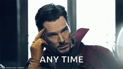 Doctor Strange Holding Hand To Forehead Any Time GIF