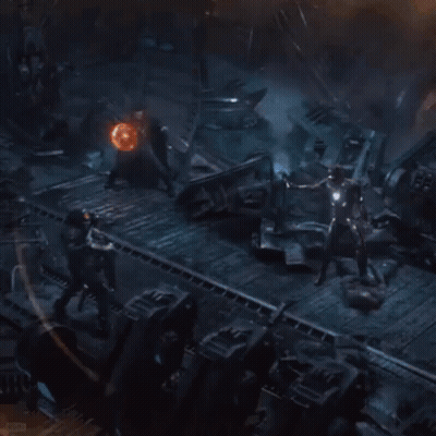 Doctor Strange Holding Sword Pointing At Light Circle GIF