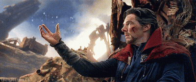 Doctor Strange Reaching To Sky Avengers Infinity War GIF