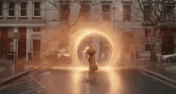 Doctor Strange Teleporting Thru Portal GIF