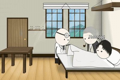 Doctor Talking To Man In Hospital Bed Hnnnggg GIF