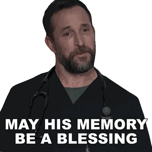 Doctor With May His Memory Blessing Sticker