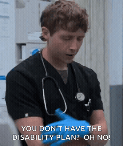 Doctor With Stethoscope And Blue Gloves Talking GIF