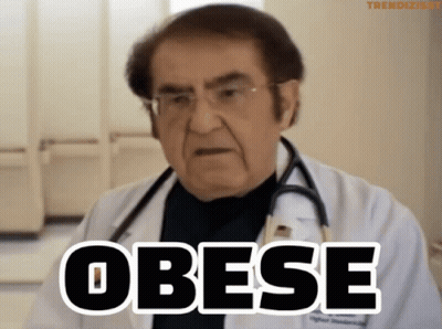 Doctor With Stethoscope Says Obese GIF