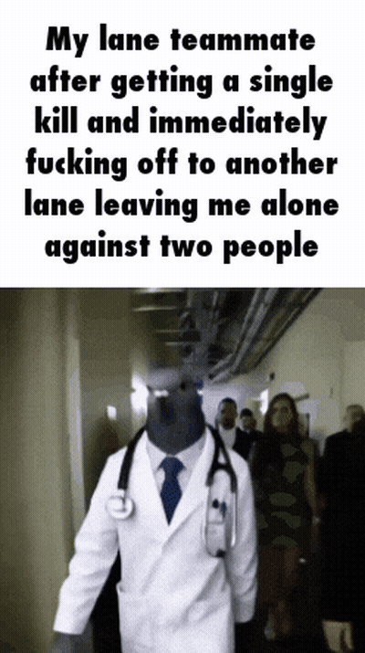 Doctor With Stethoscope Walking Down Hallway GIF
