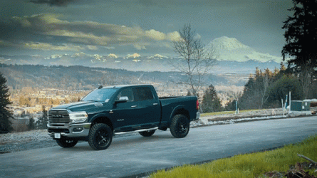 Dodge Black Truck GIF